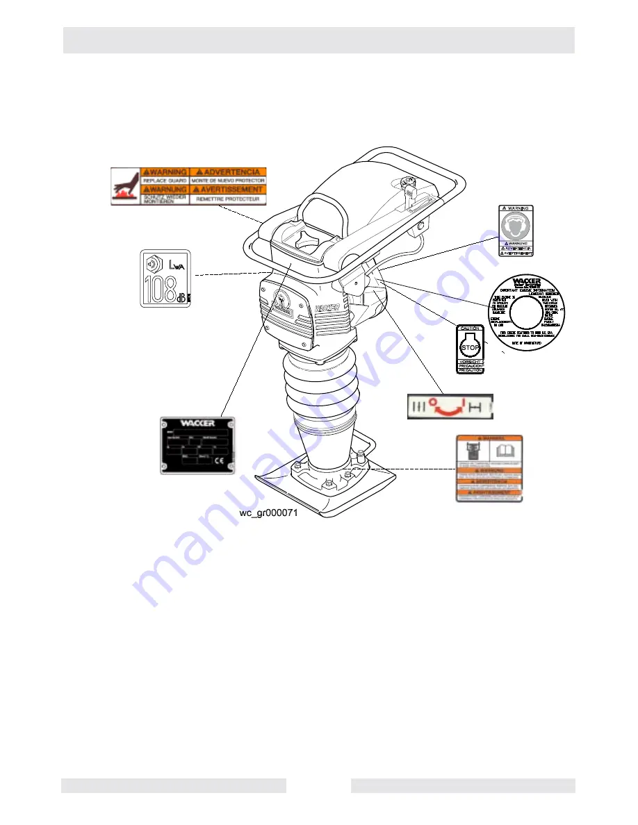 Wacker Neuson BS 600 Operator'S Manual Download Page 16