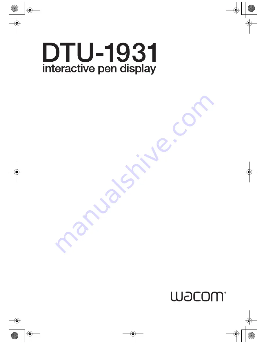 Wacom DTU-1931 Скачать руководство пользователя страница 113