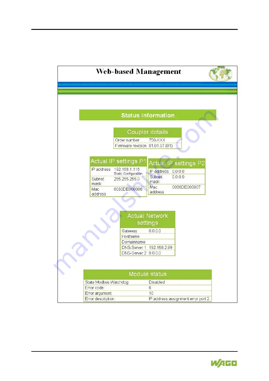 WAGO I/O-SYSTEM 750 Manual Download Page 152