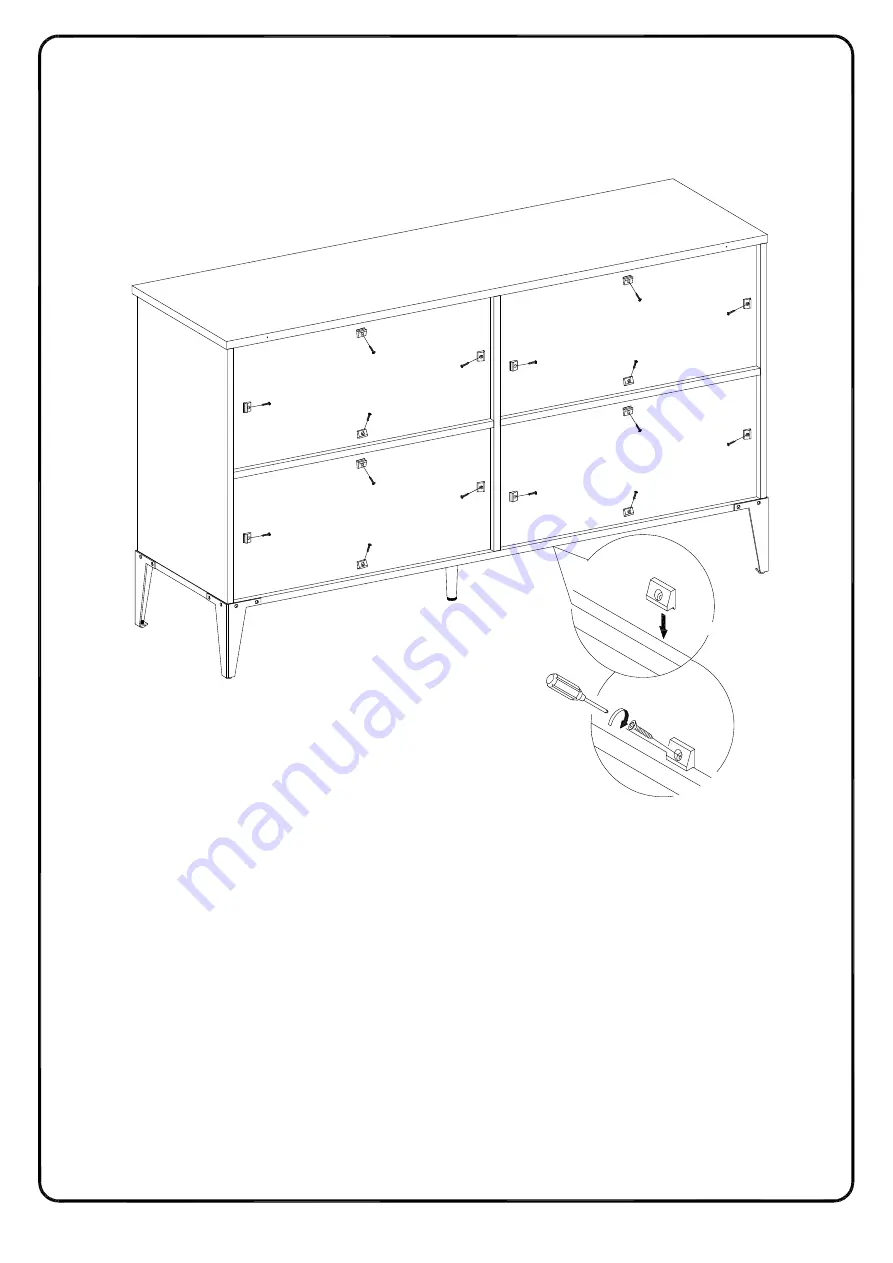 Walker Edison BU52ELR4D Assembly Instructions Manual Download Page 21