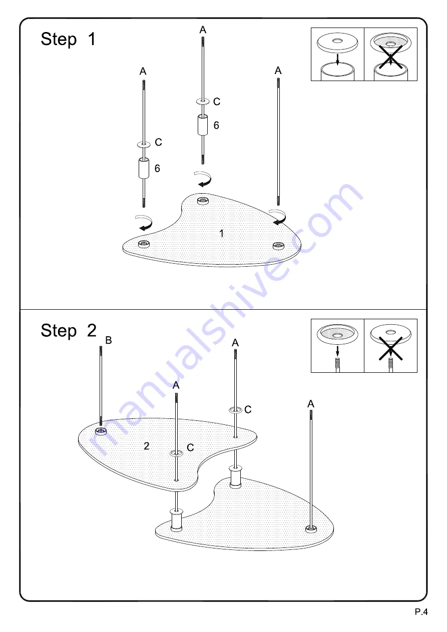 Walker Edison C38B5 Assembly Instructions Manual Download Page 4