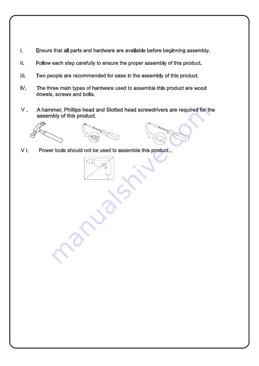 Walker Edison ILSLB6B Assembly Instructions Manual Download Page 2