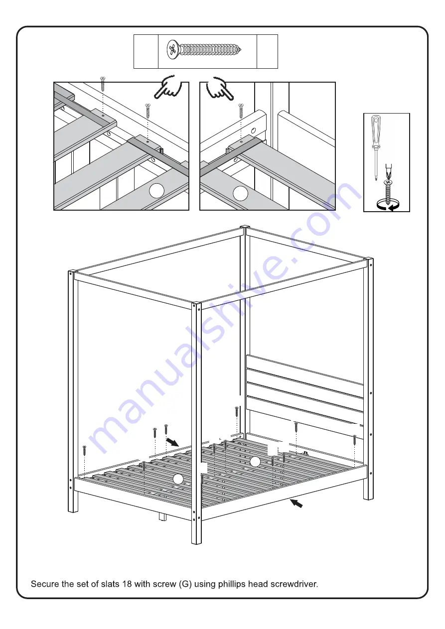 Walker Edison ILSLB6B Assembly Instructions Manual Download Page 14