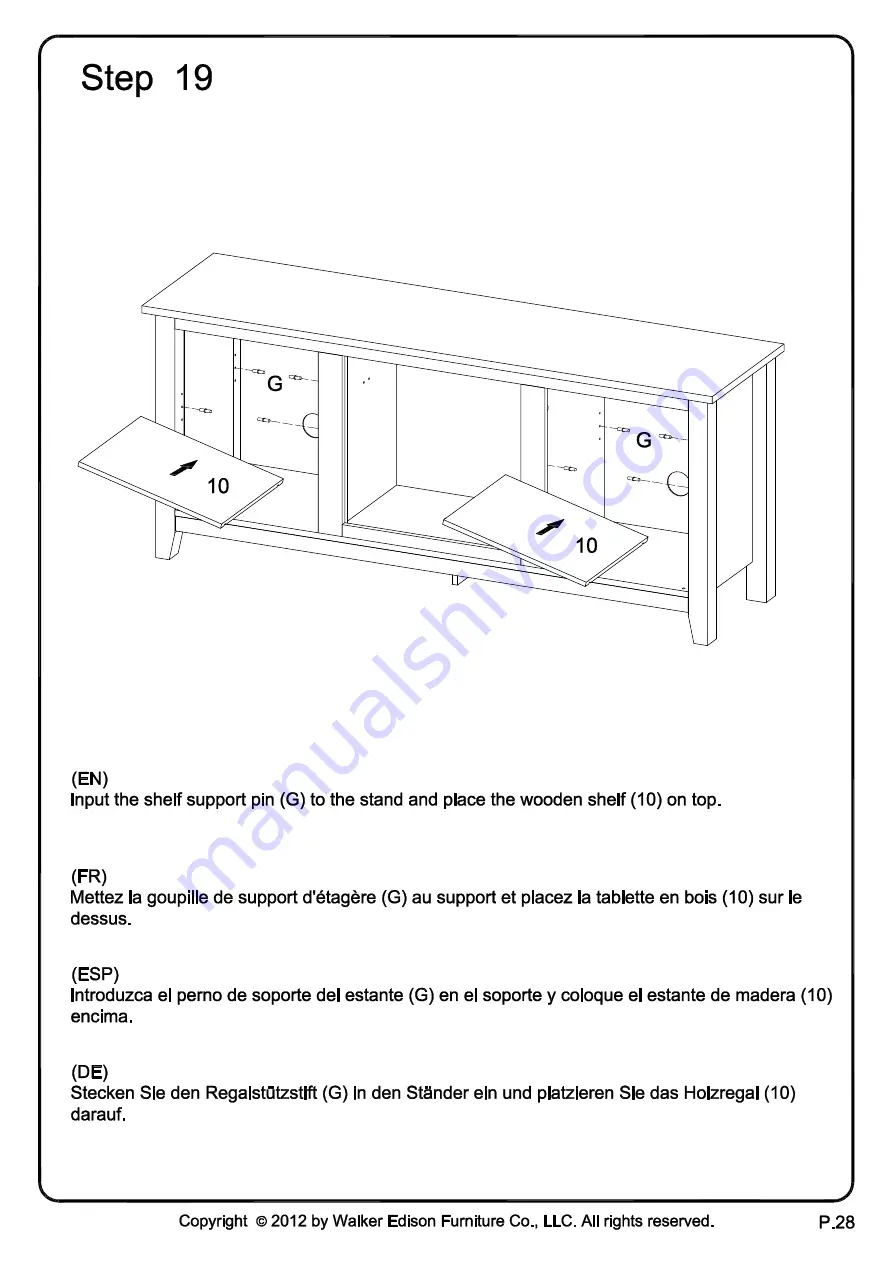 Walker Edison W58FP4DW Скачать руководство пользователя страница 28