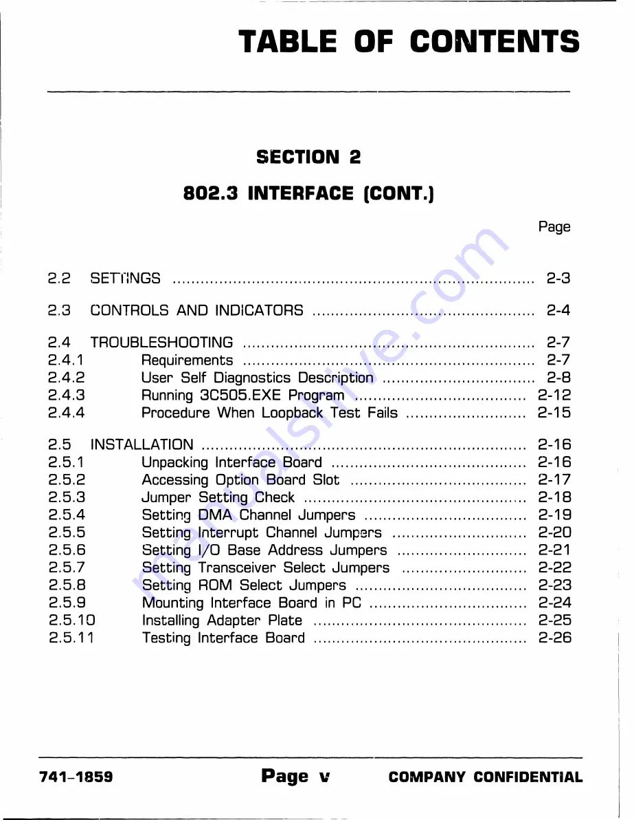 Wang 200 Series Maintenance Manual Download Page 9