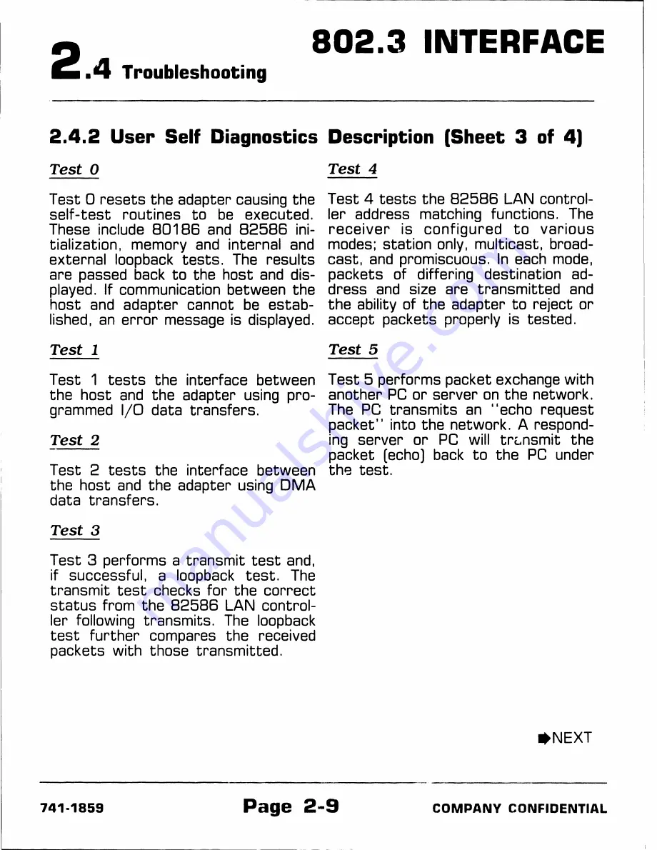 Wang 200 Series Maintenance Manual Download Page 55