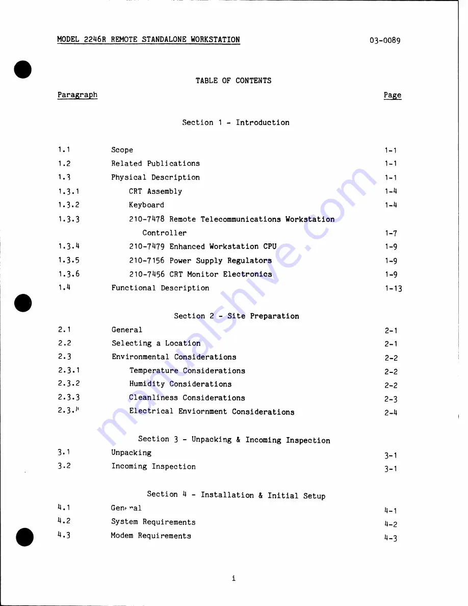 Wang 2246R Hardware Manual Download Page 4