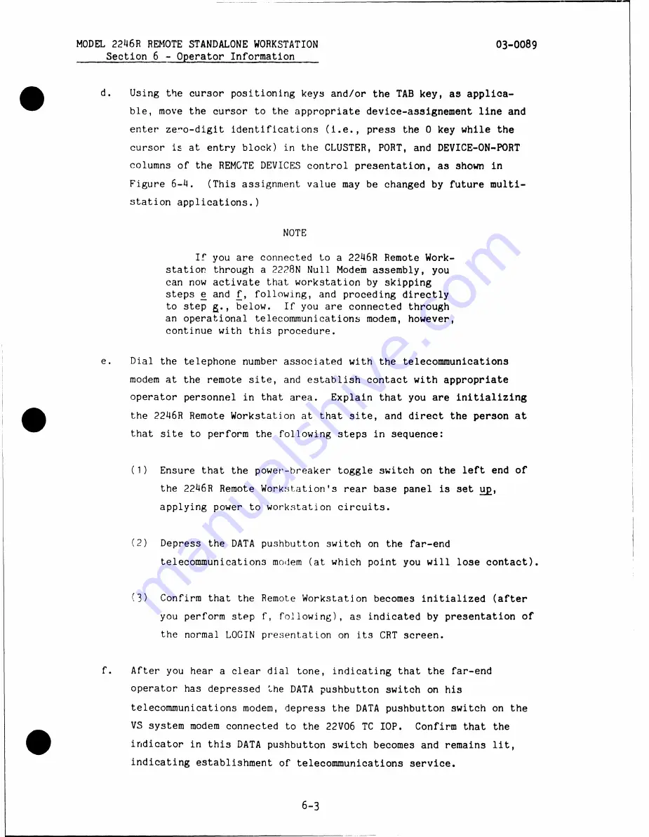 Wang 2246R Hardware Manual Download Page 84