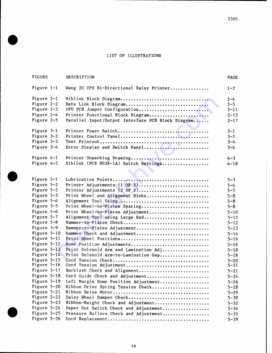 Wang DW/OS-20 Maintenance Manual Download Page 8