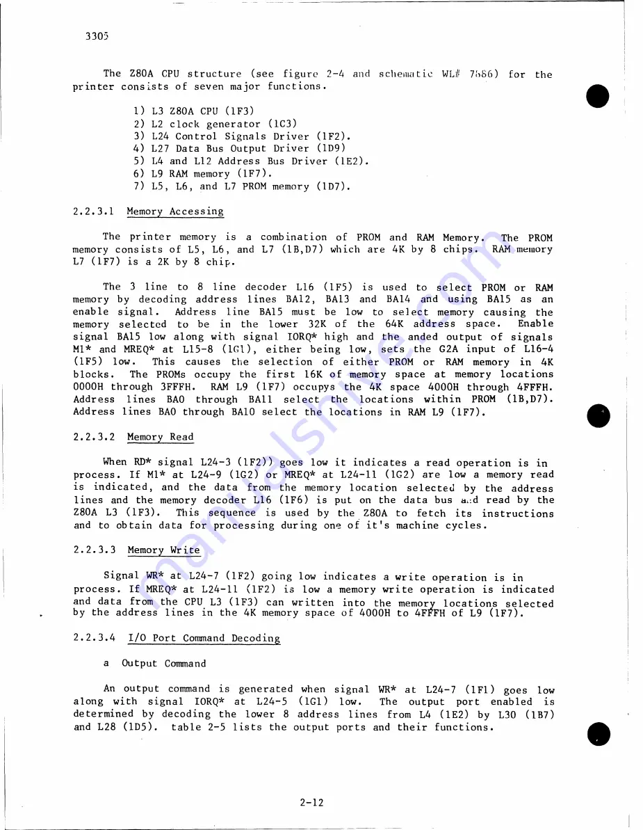 Wang DW/OS-20 Maintenance Manual Download Page 27