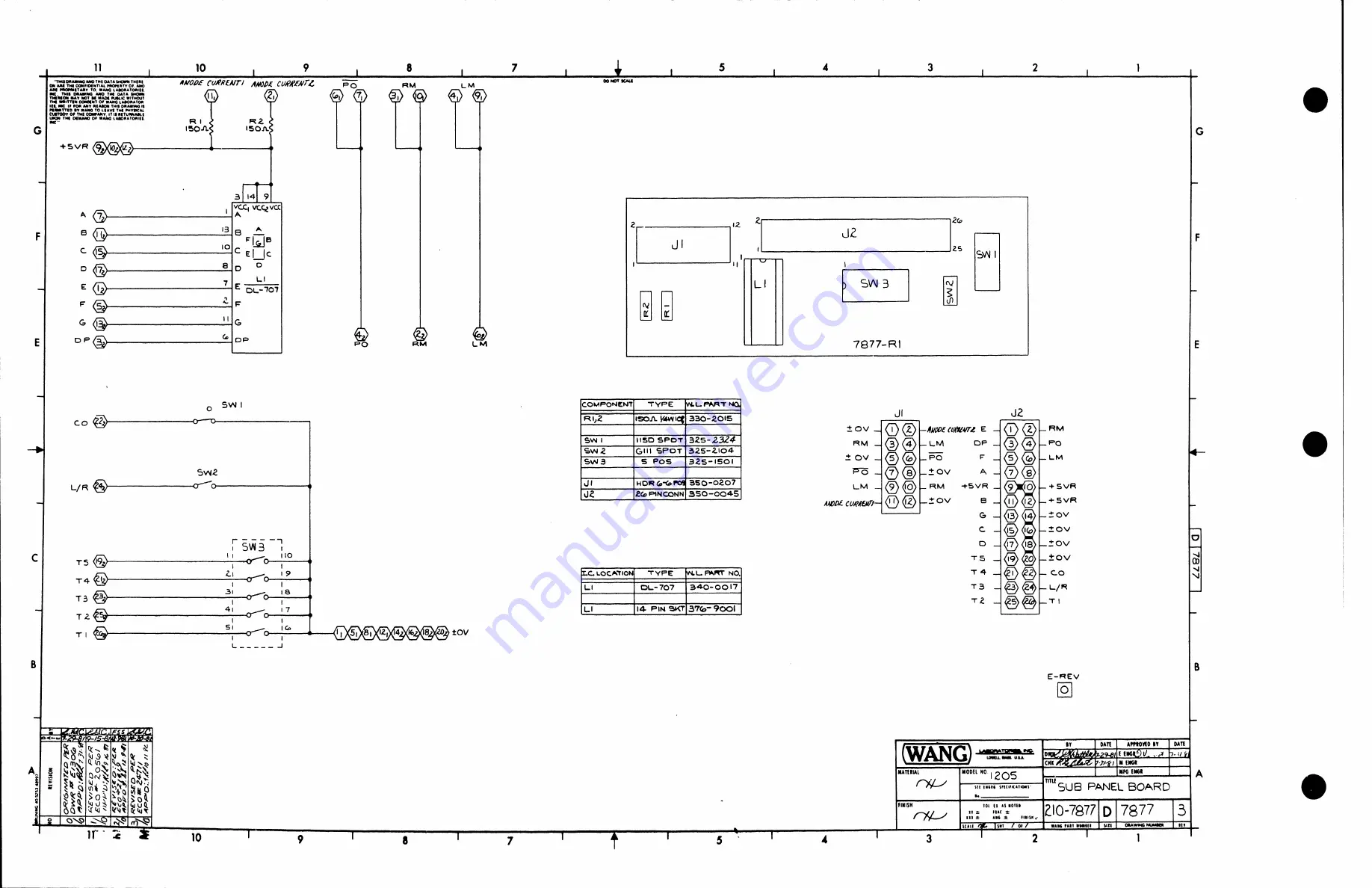 Wang DW/OS-20 Maintenance Manual Download Page 143