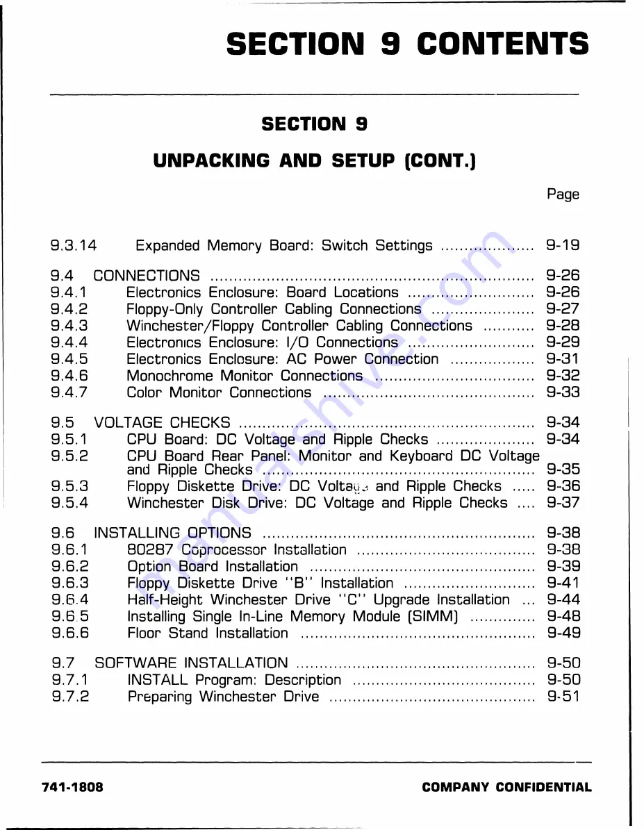 Wang PC 240 Maintenance Manual Download Page 91