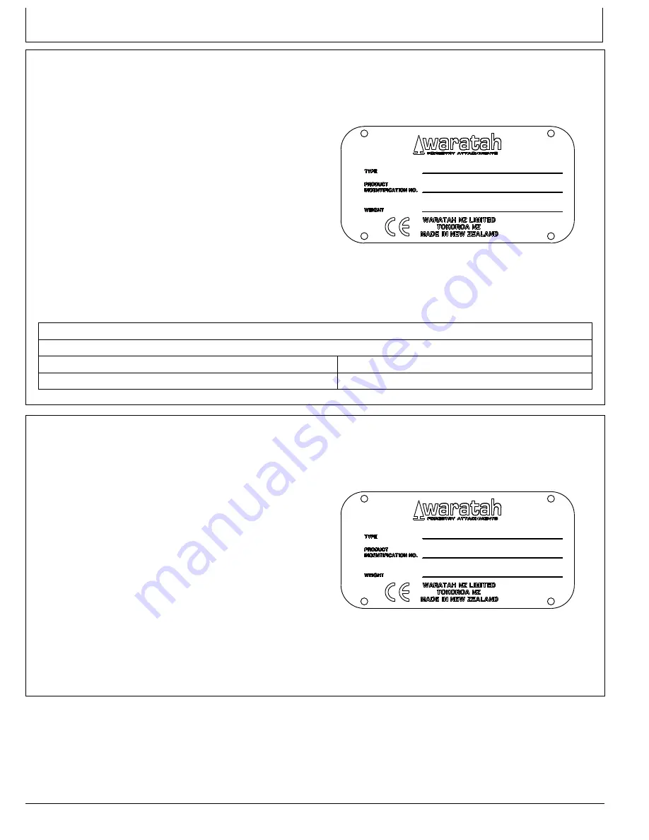 waratah FL85 Operator'S Manual Download Page 64