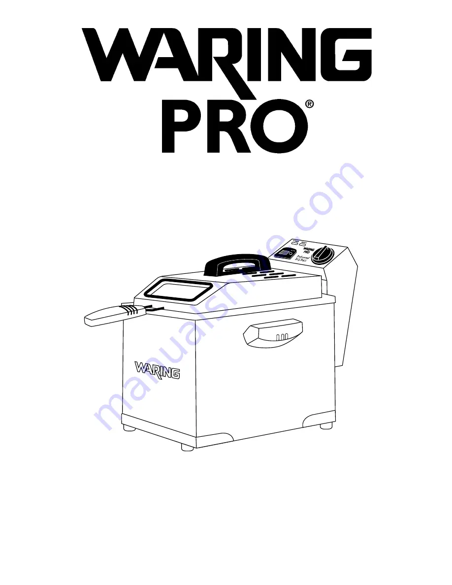 Waring DF175 Instruction Book Download Page 1