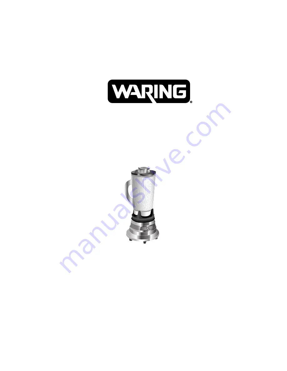 Waring PB Series User Manual Download Page 1