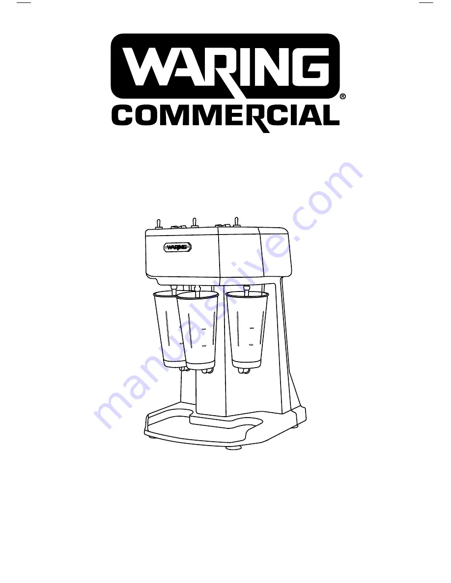 Waring WDM 360 Instructions Manual Download Page 1