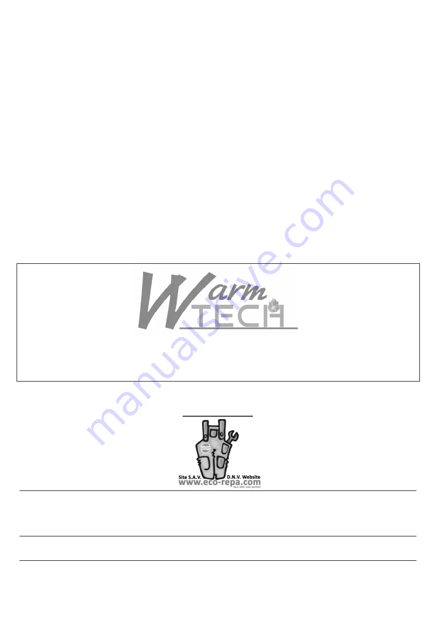 Warm Tech WTCME1000DFO Original Instructions Manual Download Page 35