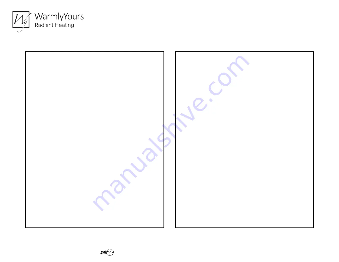 WarmlyYours BARCELONA Installation Manual Download Page 2