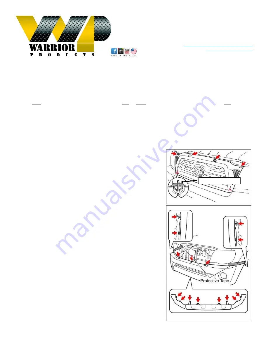 Warrior Products 4525 Installation Instructions Download Page 1