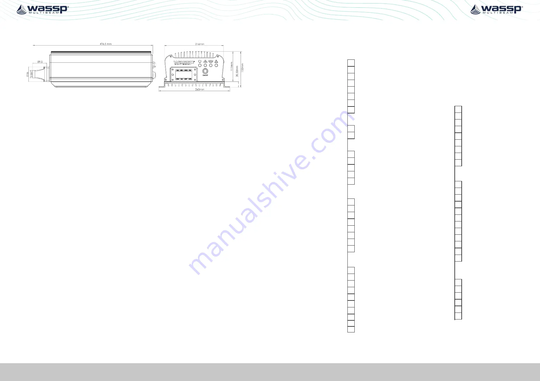 Wassp DRX Installation Manual Download Page 37