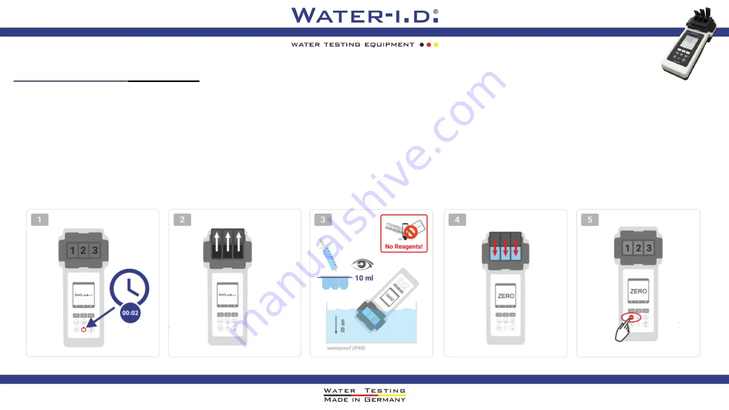 Water I.D. PoolLab 2.0 Quick Start Manual Download Page 4