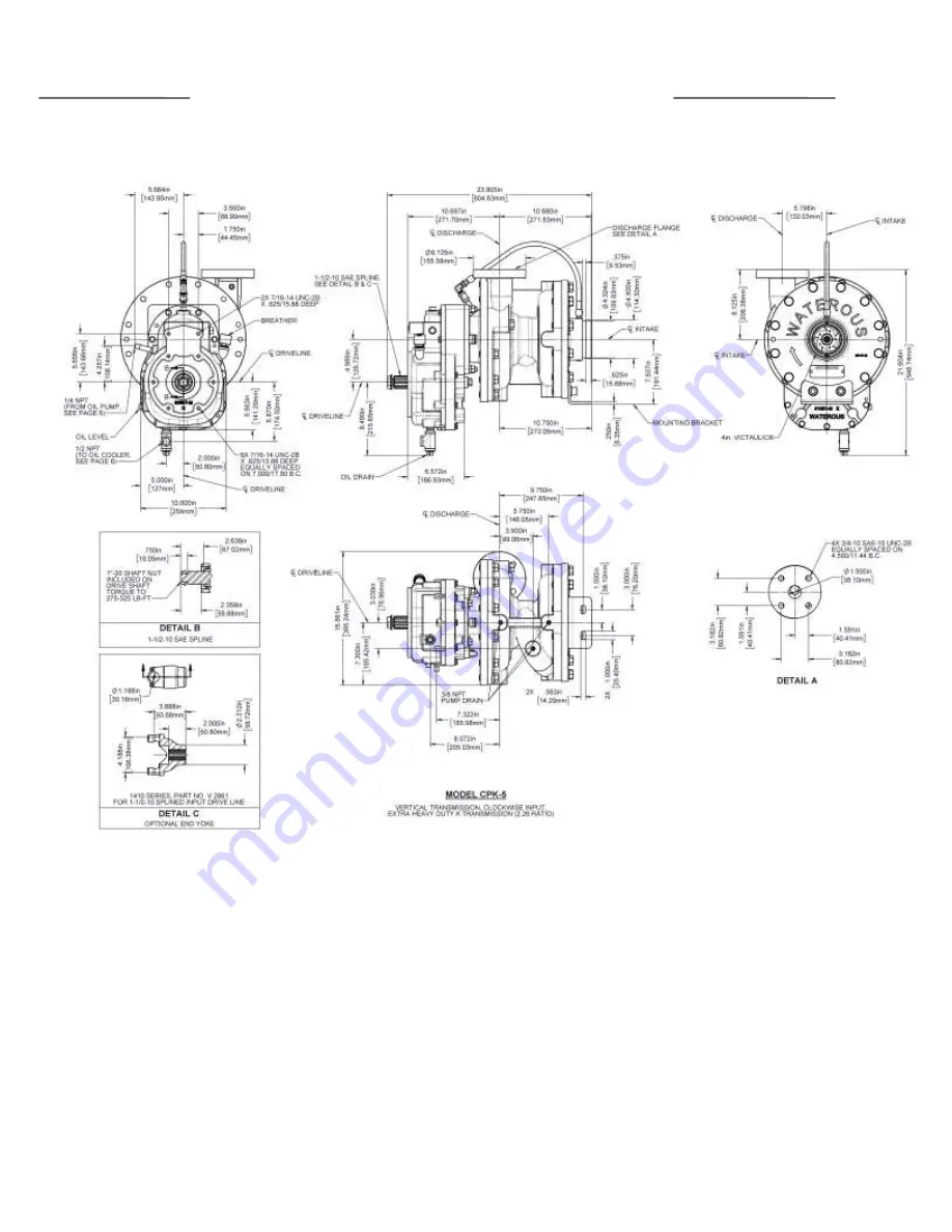 Waterous CPK-5 Series Скачать руководство пользователя страница 7