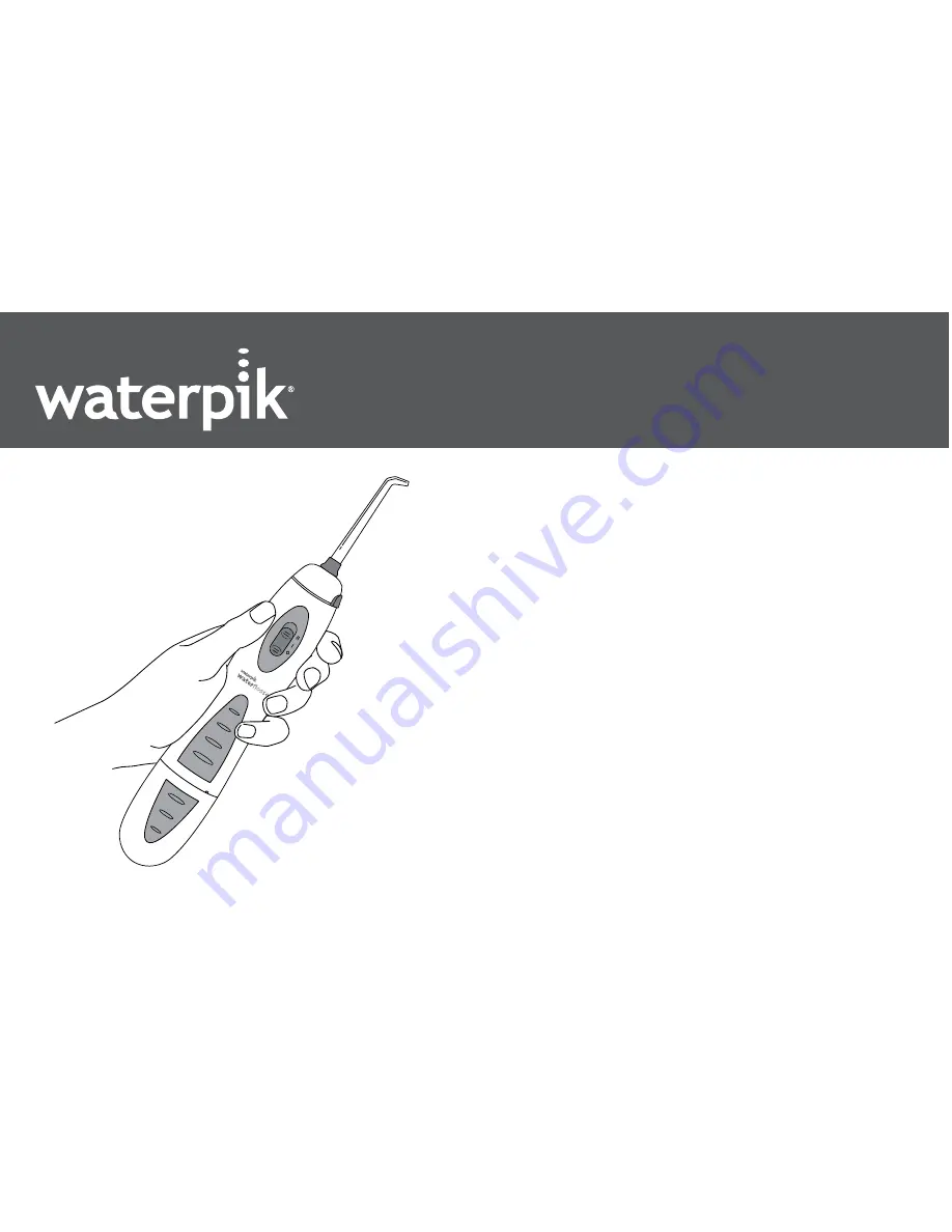 Waterpik Technologies WP-480 Скачать руководство пользователя страница 1