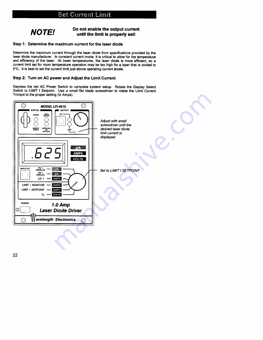 Wavelength Electronics LFI 4500 Series User Manual Download Page 23