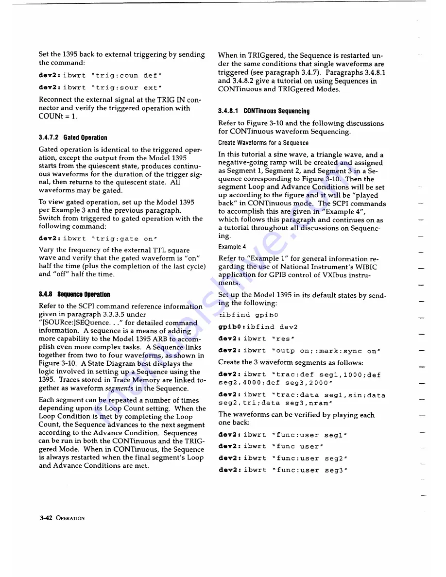 Wavetek 1395 Operation And Maintenance Manual Download Page 67