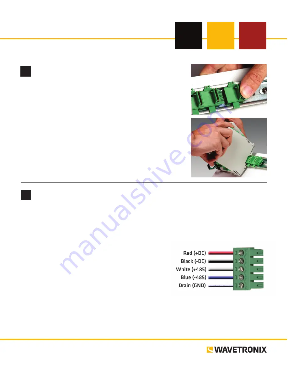 Wavetronix click 301 Quick Reference Manual Download Page 1