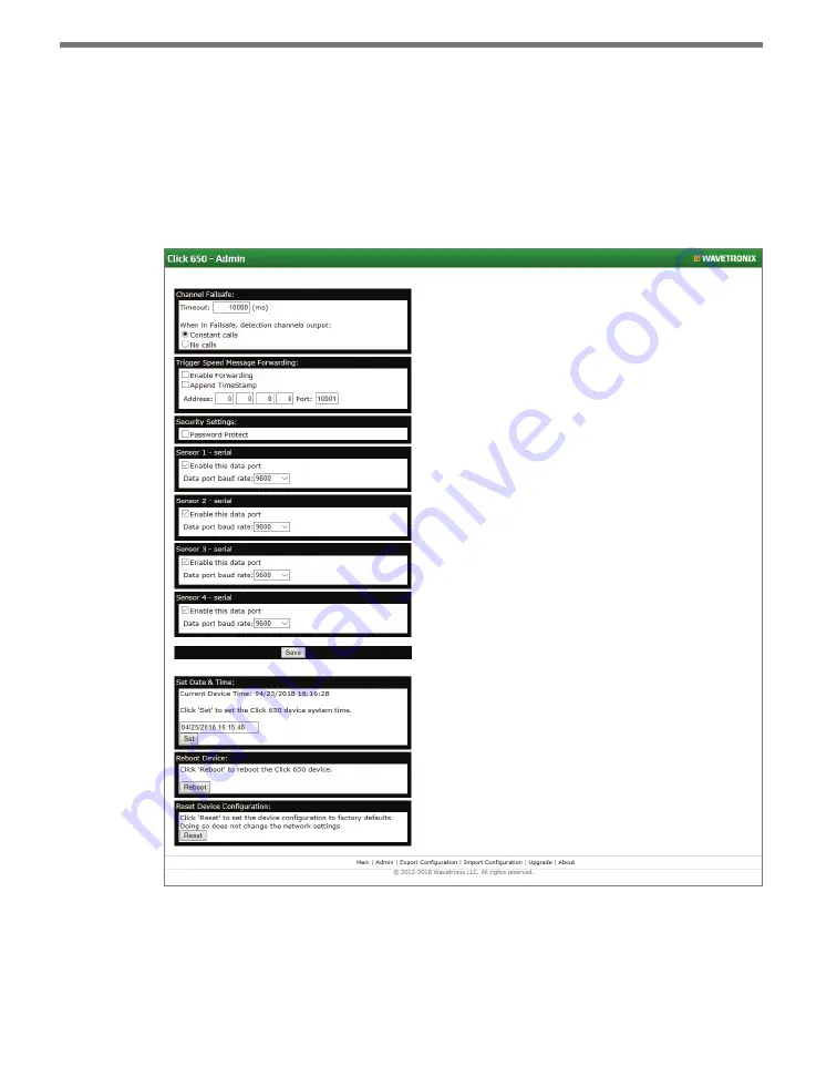 Wavetronix Click 65 Series Скачать руководство пользователя страница 42