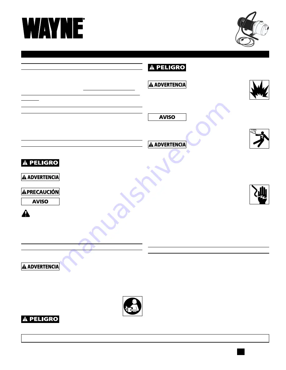 Wayne PLS Series Operating Instructions & Parts Manual Download Page 5