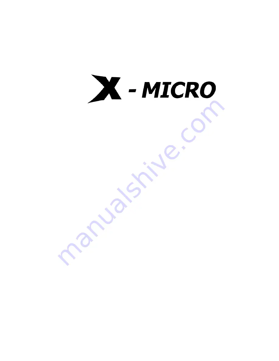 X-Micro Easy User Manual Download Page 11