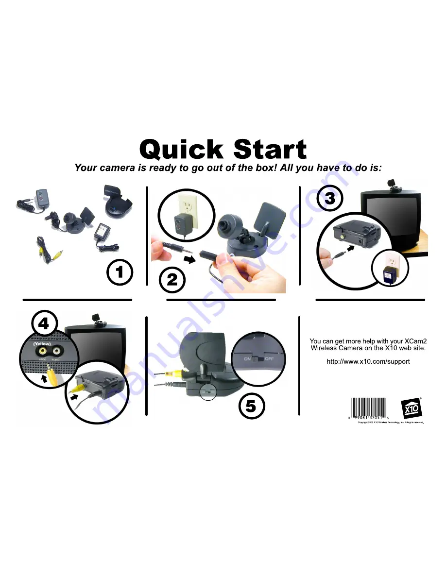 X10 XCam2 Quick Start Download Page 1