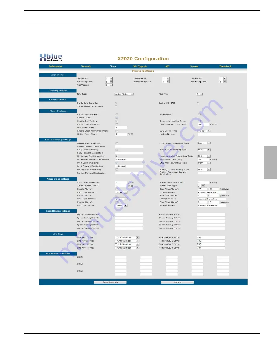 Xblue Networks X2020 Installation Manual Download Page 77