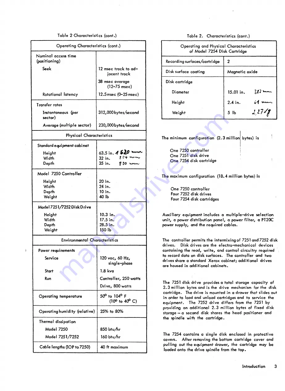 Xerox 7250 Reference Manual Download Page 9