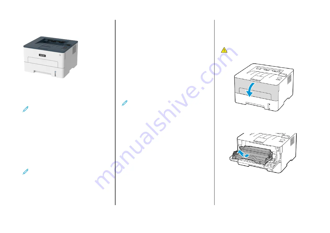 Xerox B230 Quick Reference Manual Download Page 1