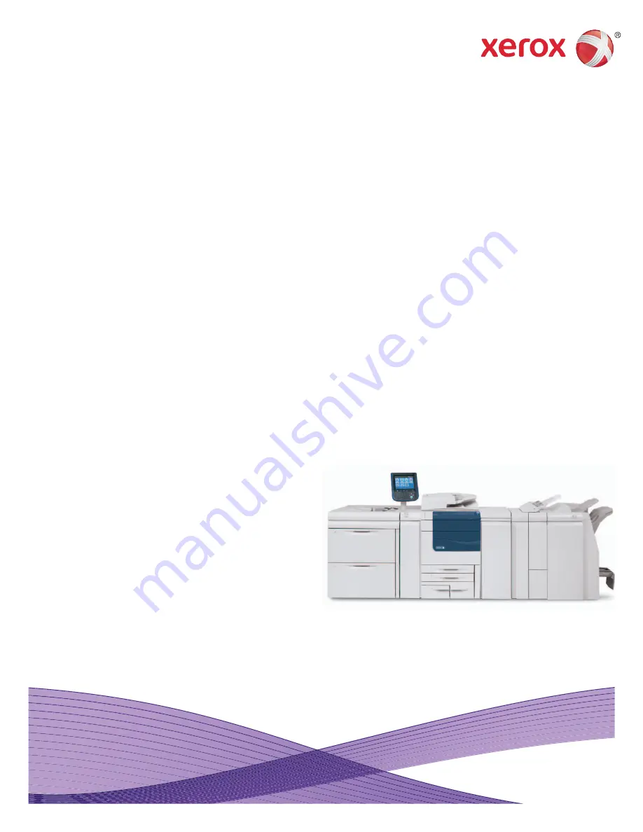 Xerox CX PRINT SERVER 550 Specification Sheet Download Page 1