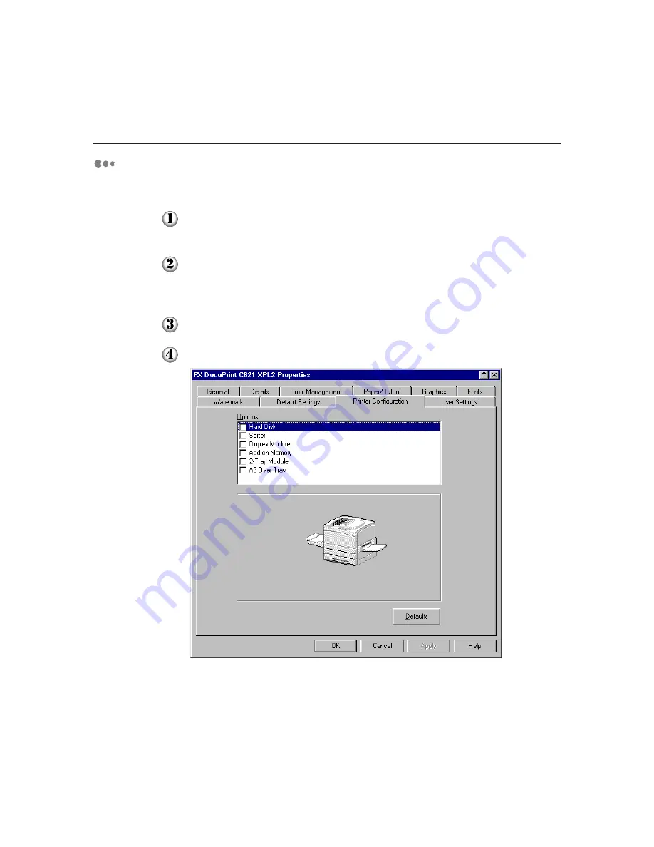 Xerox DocuPrint C621 User Manual Download Page 34