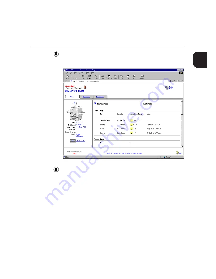 Xerox DocuPrint C621 Скачать руководство пользователя страница 45