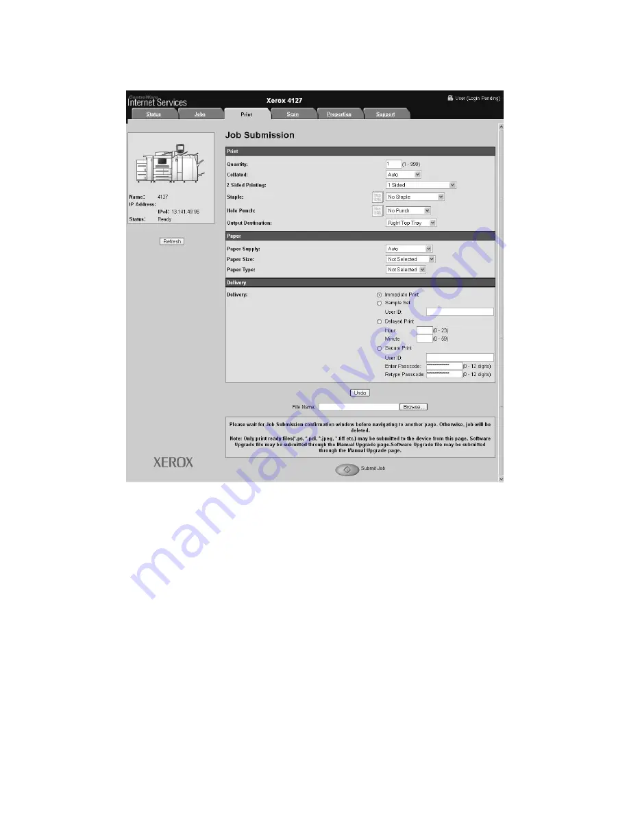 Xerox Legacy 4127 User Manual Download Page 48