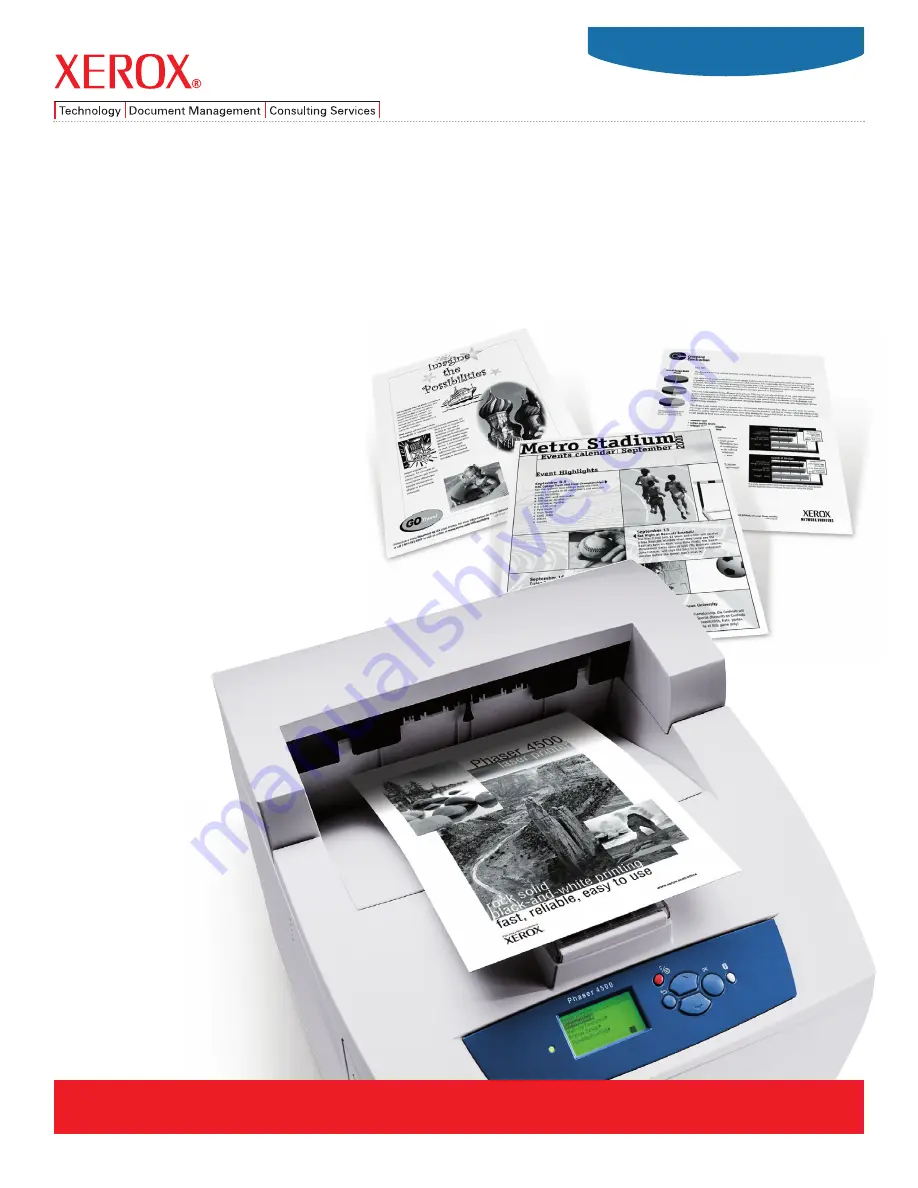 Xerox Phaser 4500 User Manual Download Page 1