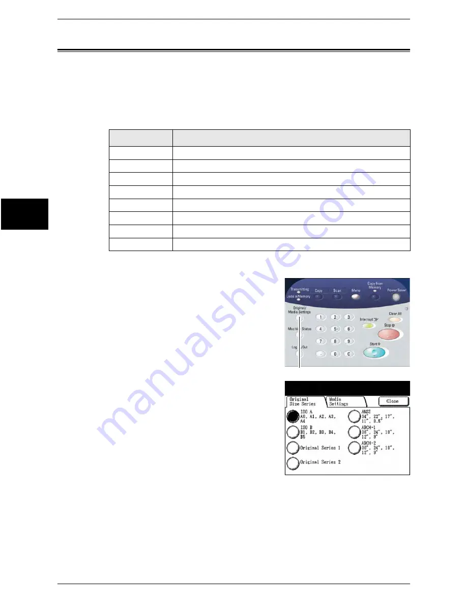 Xerox Wide Format 6204 Copy/Scan Operation Manual Download Page 42