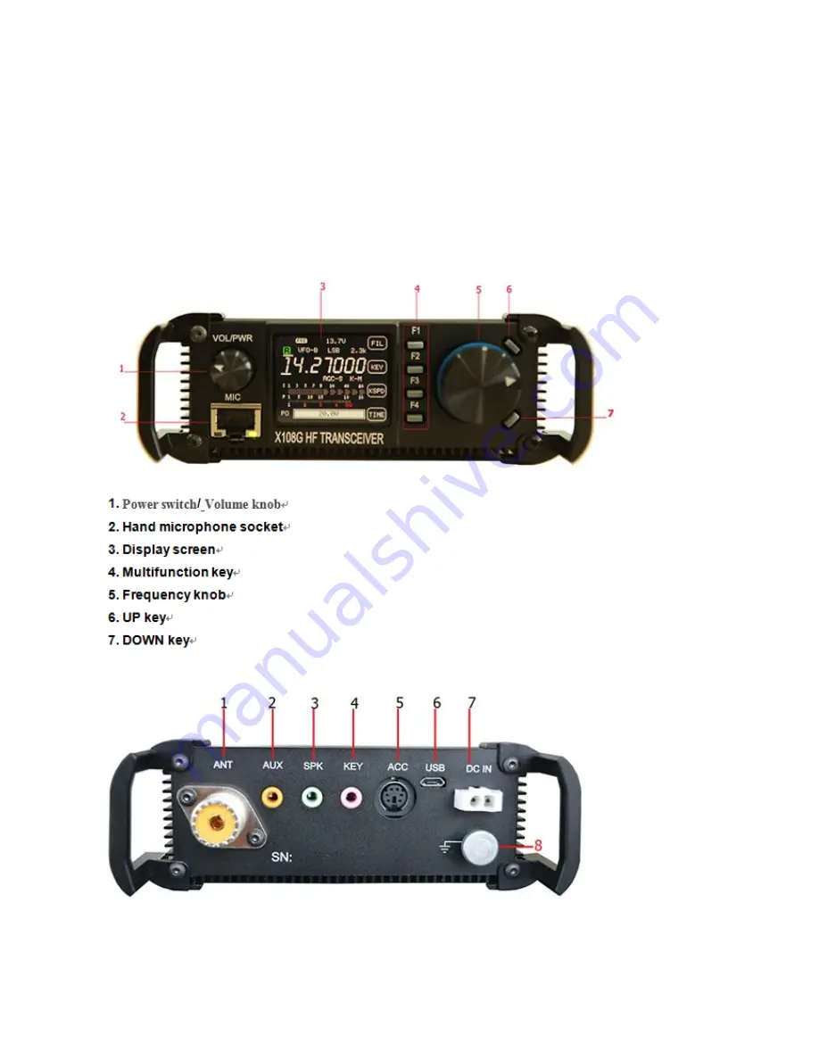 XIEGU X108G Operating Instructions Manual Download Page 4