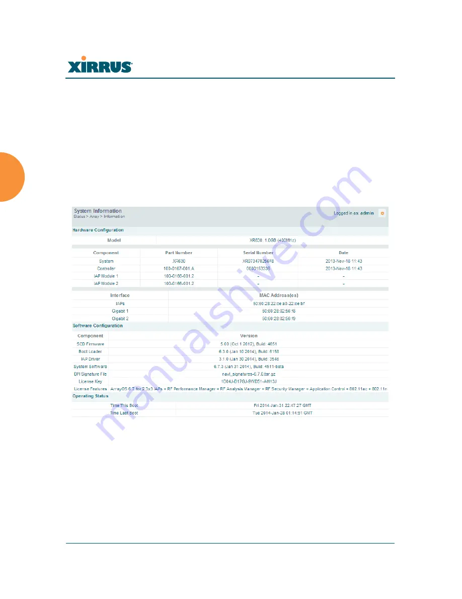 Xirrus XR-520 User Manual Download Page 120