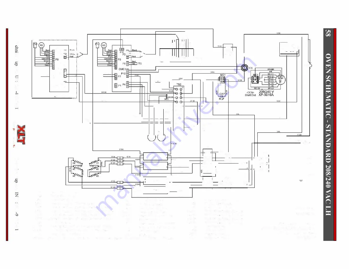 XLT Ovens XLT Gas Oven Parts & Service Manual Download Page 58