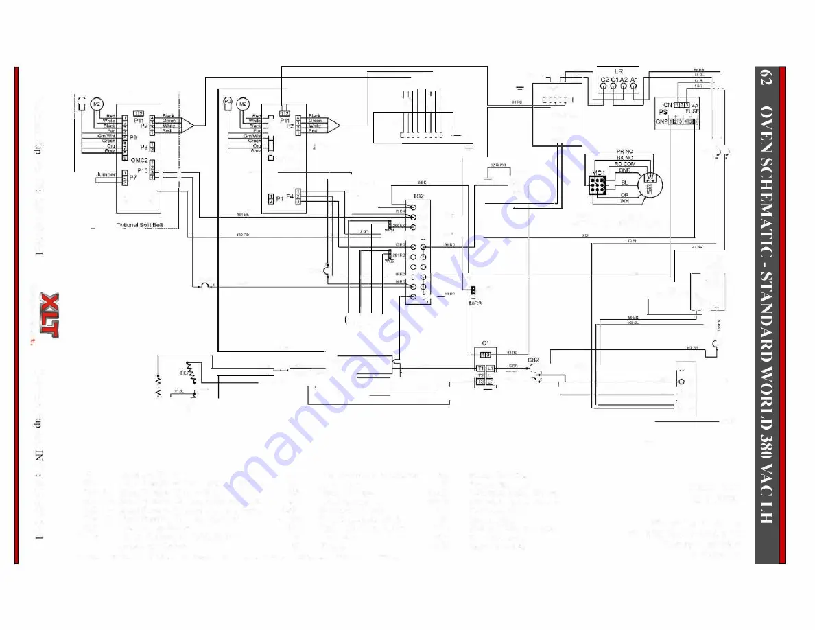 XLT Ovens XLT Gas Oven Parts & Service Manual Download Page 62