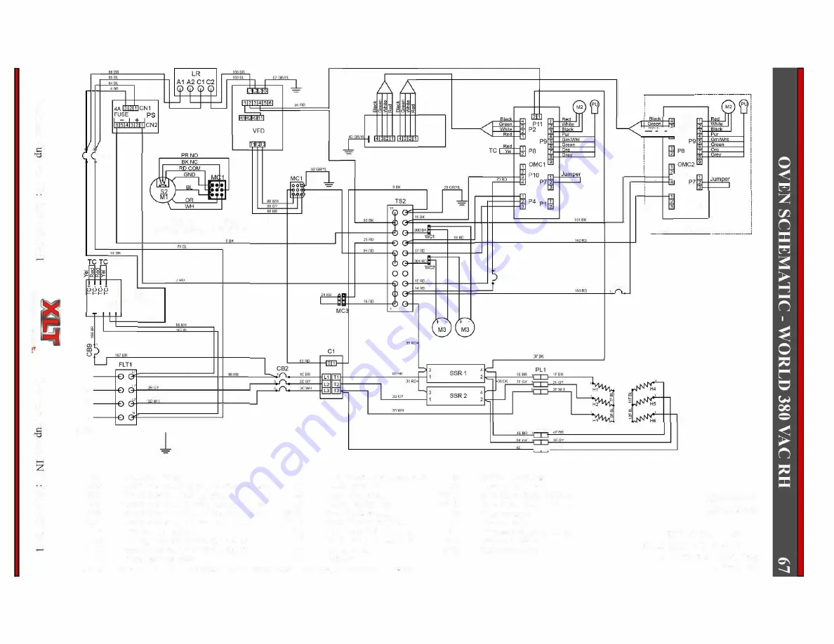 XLT Ovens XLT Gas Oven Parts & Service Manual Download Page 67