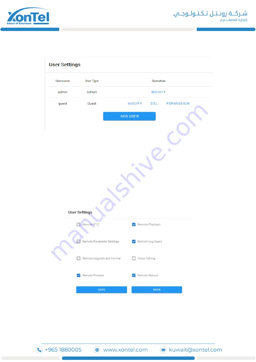 XONTEL XT-M5CAM User Manual Download Page 21