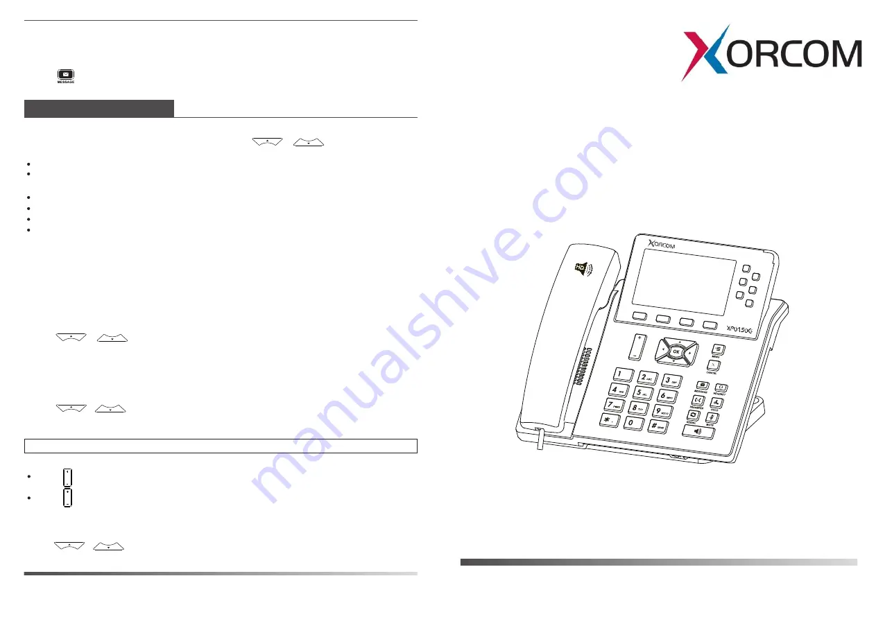 Xorcom XP0150G Quick Reference Manual Download Page 1